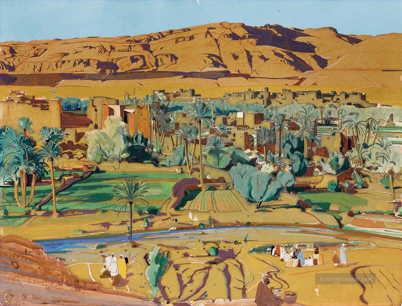 Tinghir Todra Orientalist Modernist Araber Ölgemälde